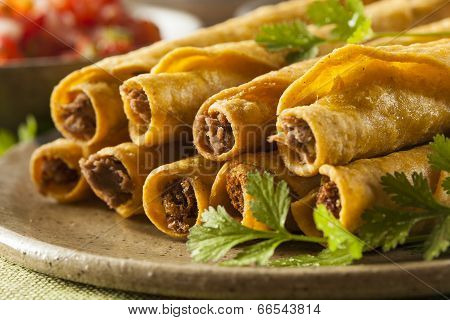 Homemade Mexican Beef Taquitos