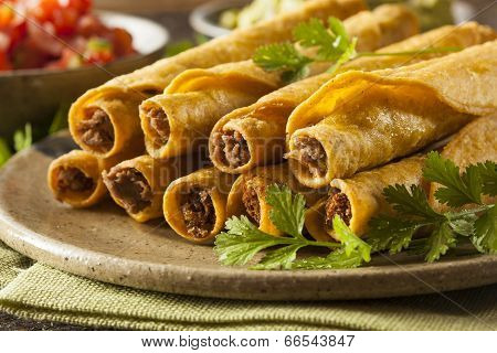 Homemade Mexican Beef Taquitos
