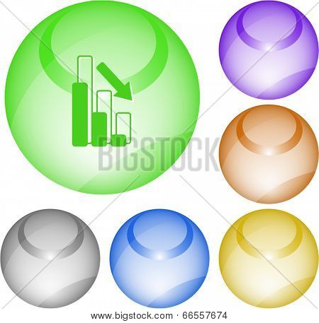 Graph degress. Vector interface element.