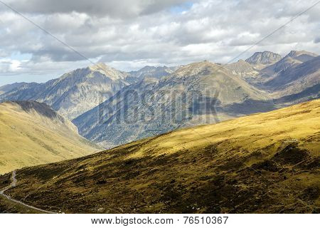 Green Landscape At Vall D Incles In Andorra