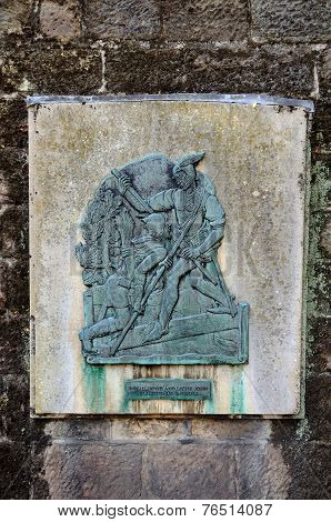 Robin Hood plaque, Nottingham.