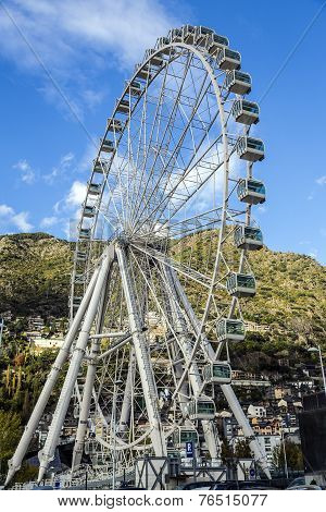 Ferris Wheel At Andorra La Vella Andorra