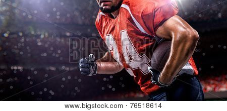 American football sportsman player in stadium
