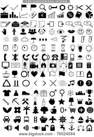 150 universal icons