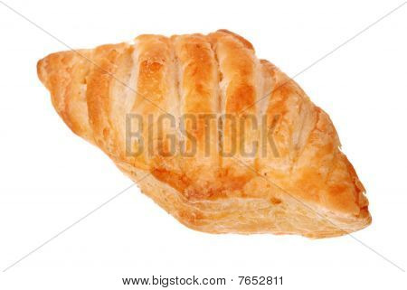 eine frische Brötchen auf weiß