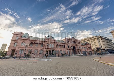 Casa Rosada Building In Buenos Aires, Argentina.