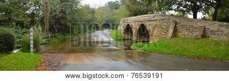 Sutton Splash and Historic Packhorse Bridge