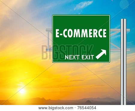 E-commerce Green Road Sign