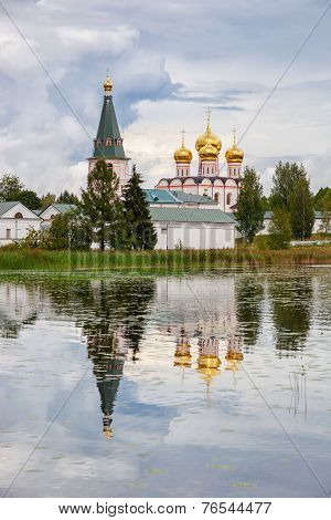Russian Orthodox Church. Iversky Monastery In Valday, Russia
