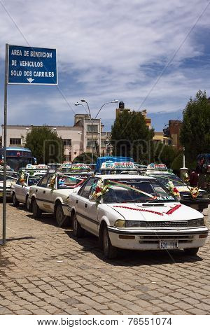 Blessing of Cars in Copacabana, Bolivia