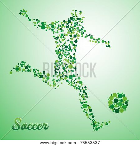 Abstract Soccer Player