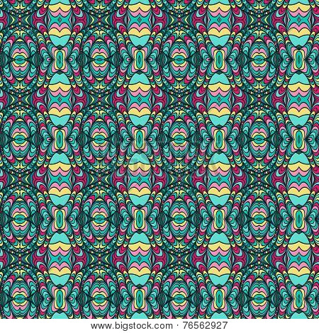 Vector seamless waves pattern.