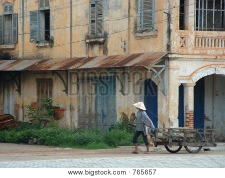 Franske koloniale arkitektur i landdistrikterne Laos