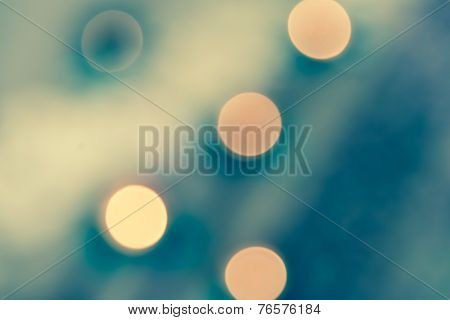 Abstract  Bokeh Of Light Split Tone