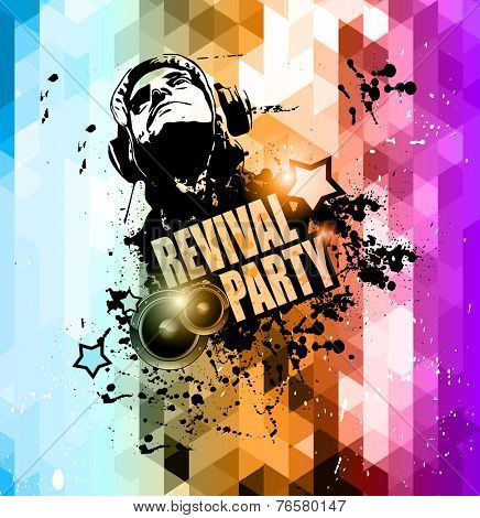 Attractive Club Disco Flyer background for exclusive event posters.