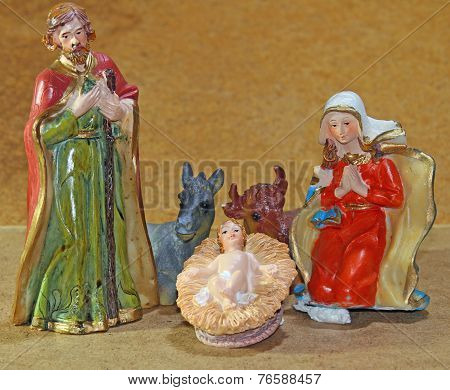 Nativity Scene With Baby Jesus