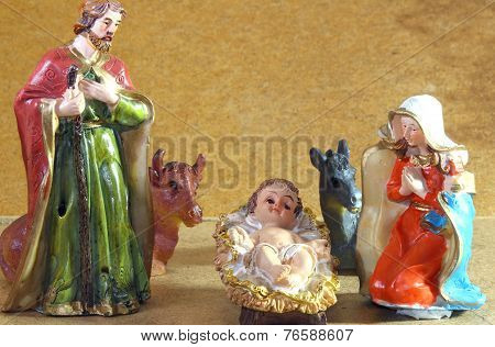 Nativity Scene With Baby Jesus