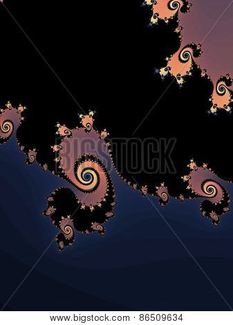 Decorative fractal background
