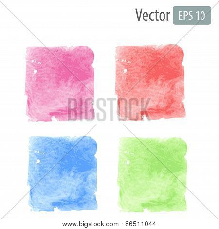 Vector Watercolor Stains