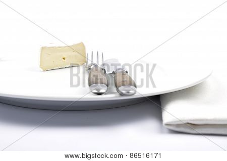 Soft Cheese On Plate