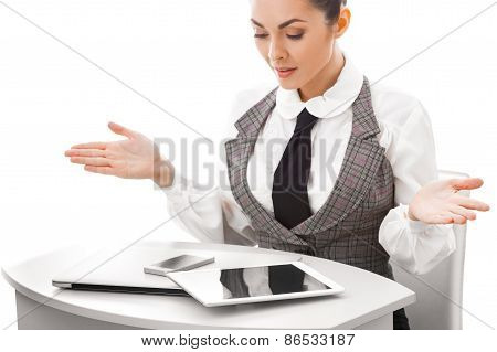 Not Happy Computer User, Feeling Frustrated