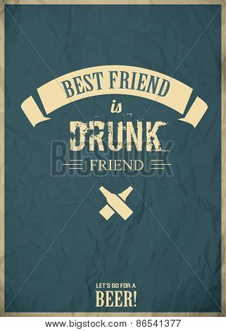 Beer Invitation Poster