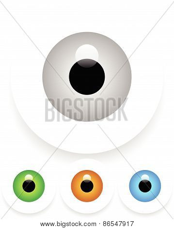 Eye(s) With Shadow(s) Fading Into White