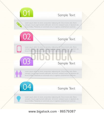 Modern infographic template