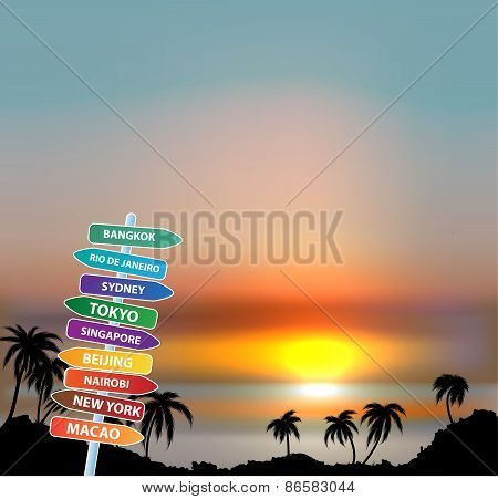 Exotic trip. Eps10 background