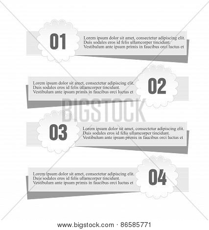 Modern infographic web design template