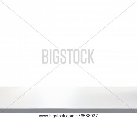 Wooddesk With White Background