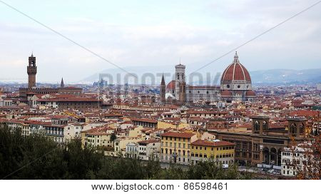 Cathedral Santa Maria Del Fiore In Florence, Italy