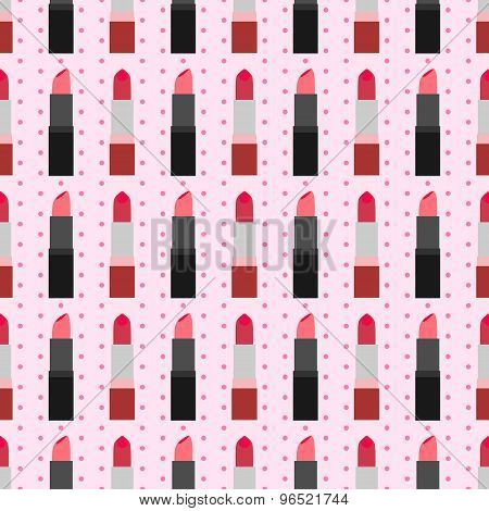 Lipstick Seamless Pattern