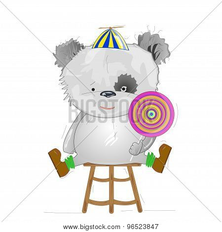 Bear with candy