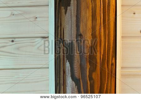 Wooden Background From Pine And Oak