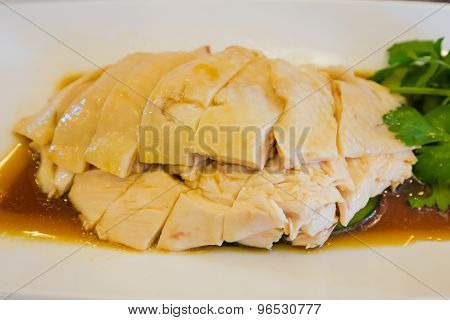 Singapore Hainanese Steamed Chicken Rice