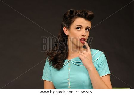 Uma menina muito pin-up