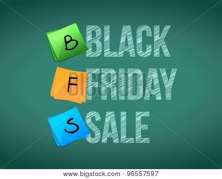 Black Friday Sale Post Memo Chalkboard Sign