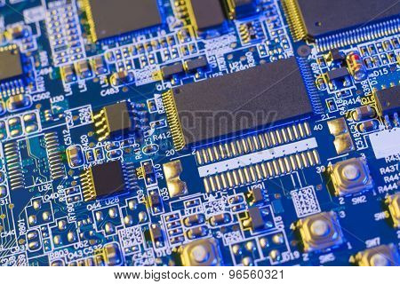 Blue Motherboard