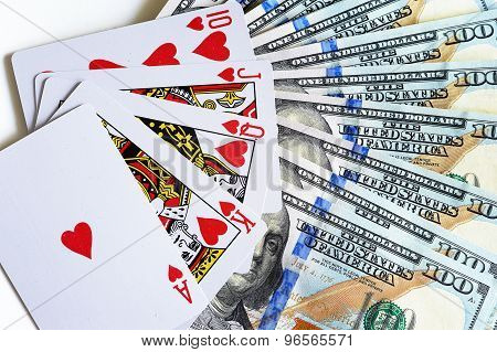 Cards and dollars