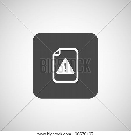 Security warning in browser icon alert bug business