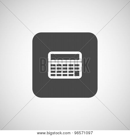 Vector Calculator Icon isolated displa, mathematics