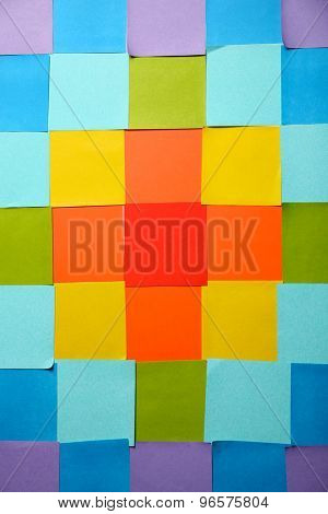 Colorful paper stickers