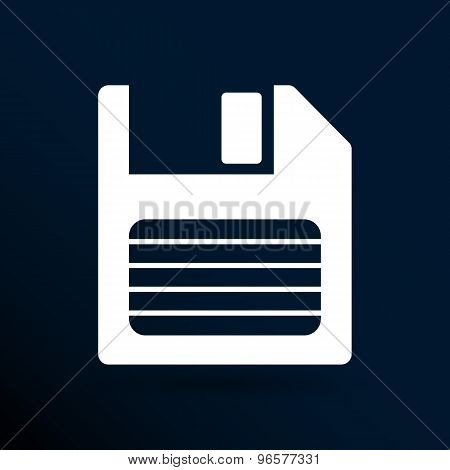disk vector old icon floppy save record media sign