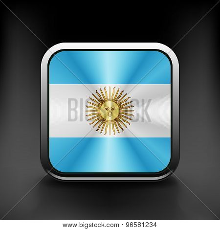 original and simple Argentina flag isolated vector