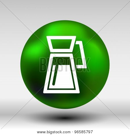 Glass jar of preserved apples compote LOGO