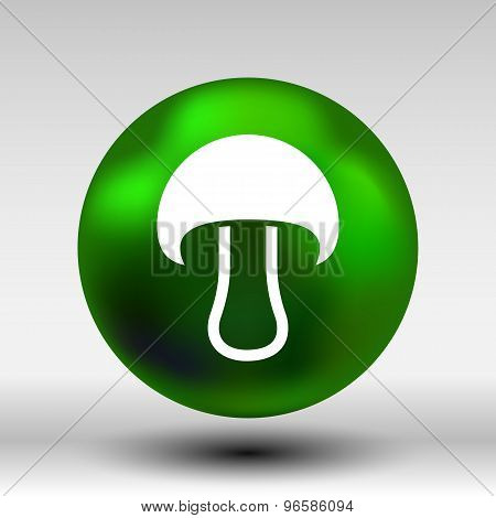 Mushroom sign icon. Boletus mushroom symbol concept