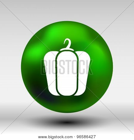 pepper logo bell sweet vector abstract line
