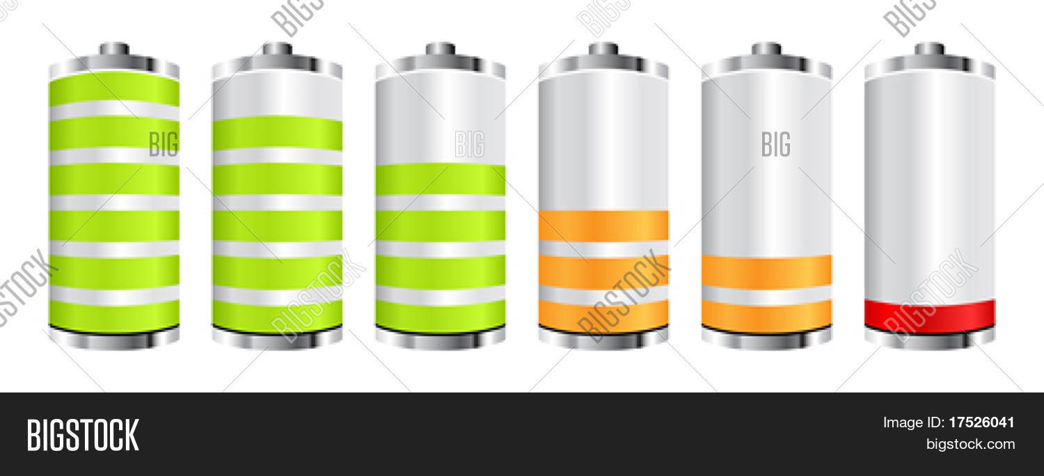 Battery Chart Vector & Photo (Free Trial) | Bigstock