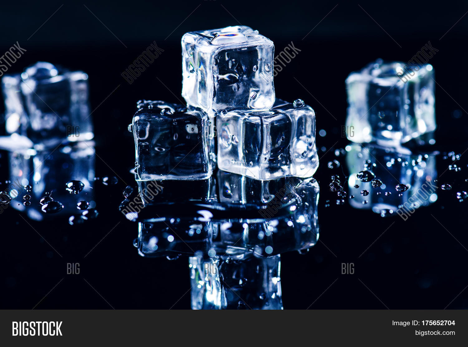 Iced Cubes Melting On Image & Photo (Free Trial) Bigstock